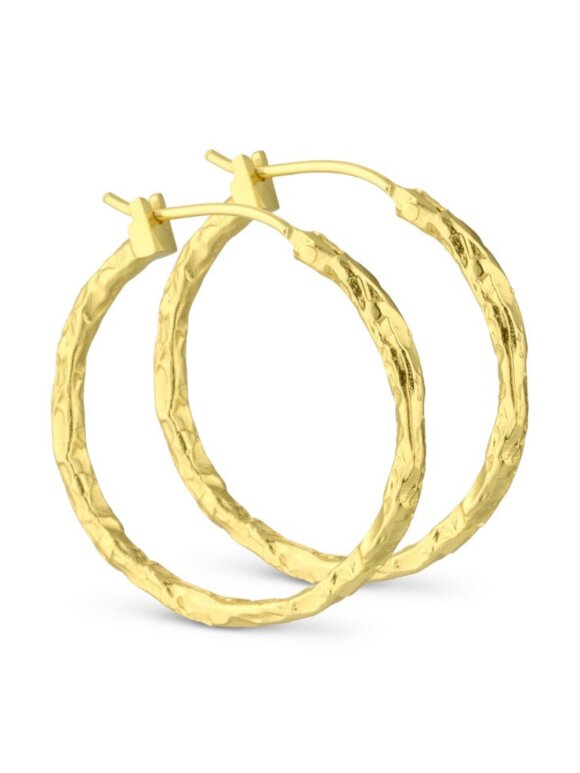 PURE BY NAT - HOOP EARRING FOIL LOOK