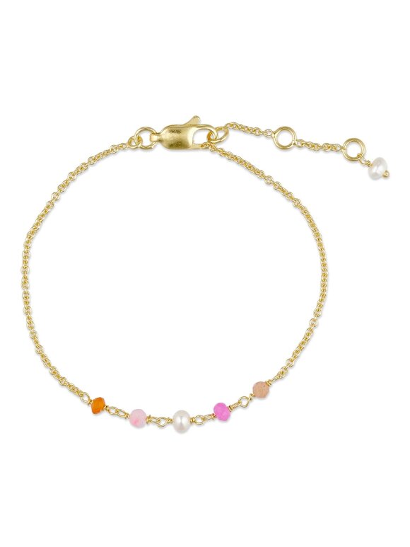 PURE BY NAT - BRACELET W. PEARLS AND GEMS