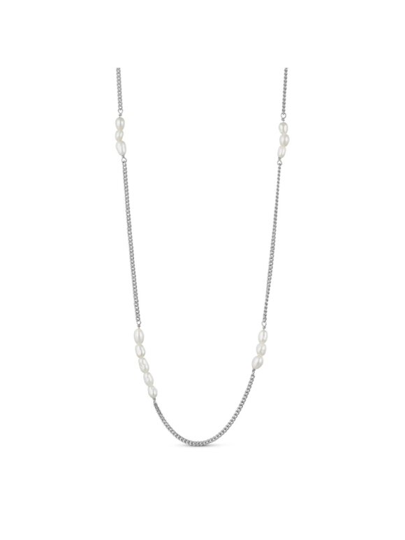 PURE BY NAT - LONG NECKLACE W. RICE PEARL ST