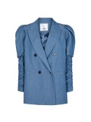 Co`Couture - DENIM PUFF SLEEVE BLAZER