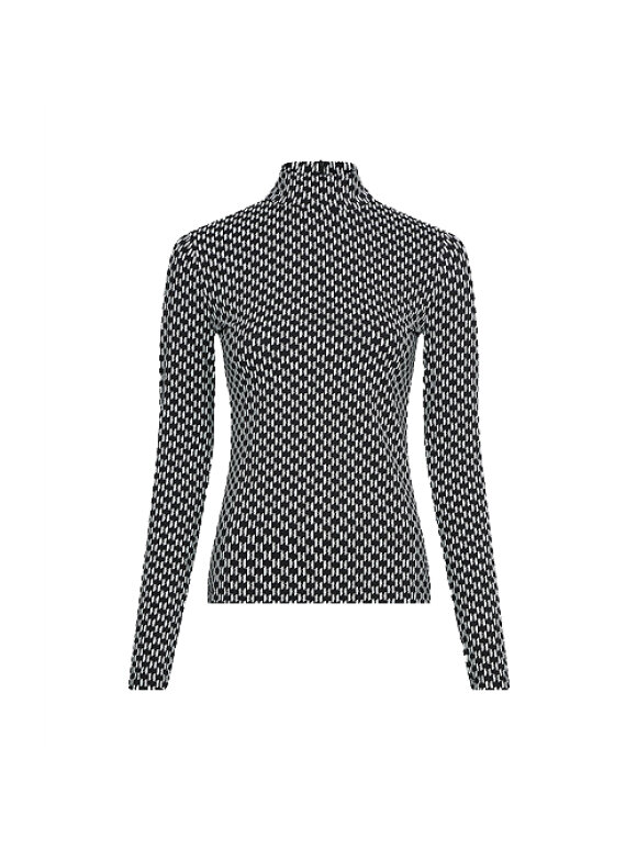 Karl Lagerfeld - AOP MONOGRAM LONG SLEEVE TOP