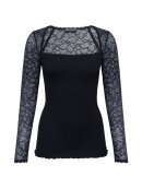 ROSEMUNDE - SILK TSHIRT W/LACE