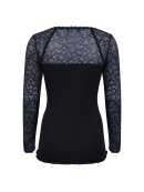 ROSEMUNDE - SILK TSHIRT W/LACE