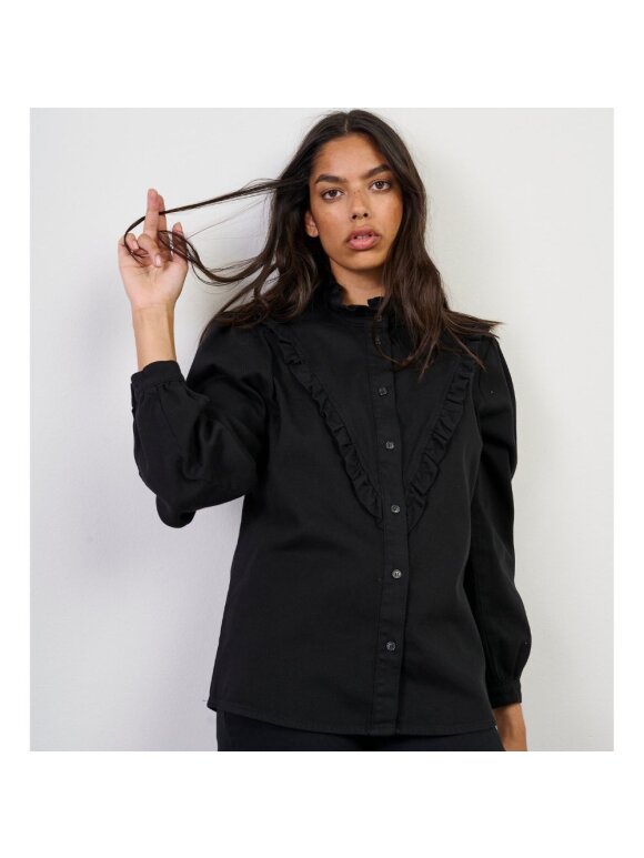 IVY COPENHAGEN - YOKO FRILL LS SHIRT