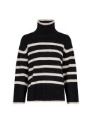 Neo Noir - FANNING STRIPE KNIT BLOUSE GZ