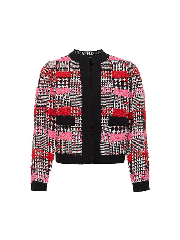 Karl Lagerfeld - BOUCLE KNIT CARDIGAN