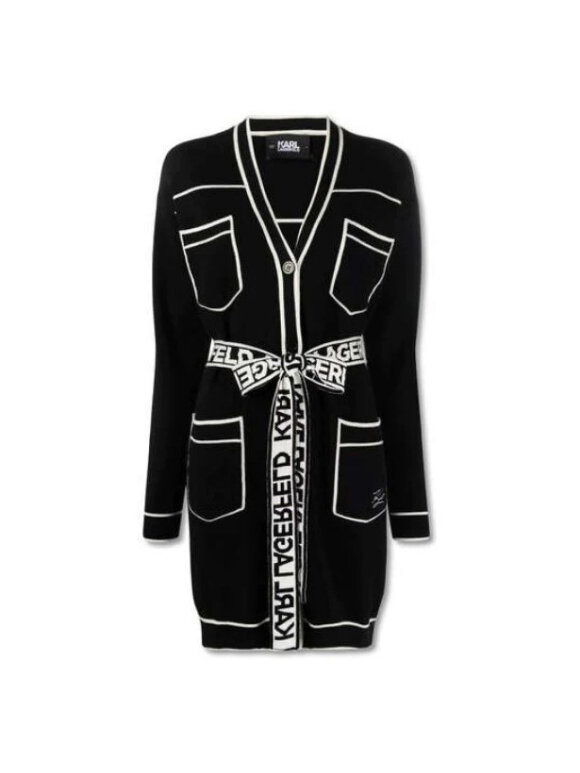 Karl Lagerfeld - BELTED CARDIGAN