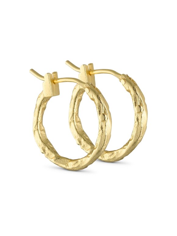 PURE BY NAT - HOOP EARRING FOIL LOOK