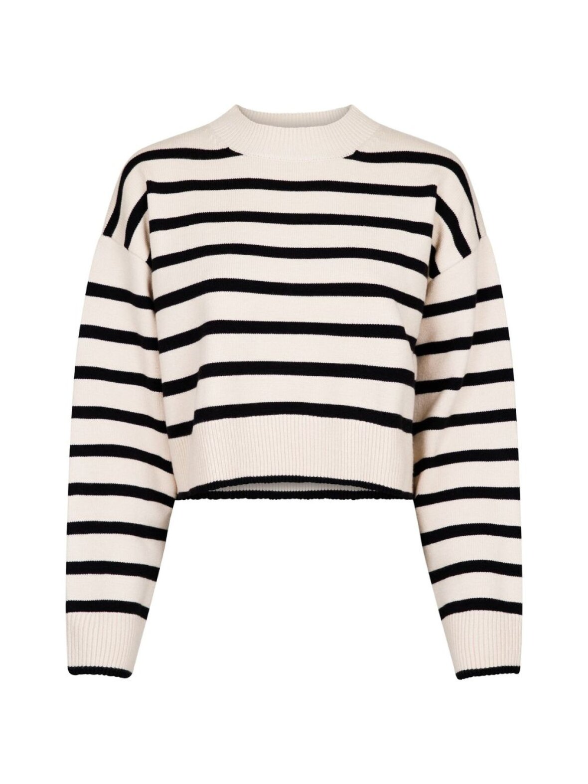 Vanilia │Modetøj til │ www.vanilia.dk - Bluse - Neo Noir - REBEKKA STRIPE KNIT BLOUSE