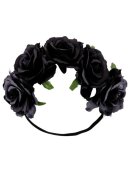 Black Colour - BCKWAMIE SOFT FLOWER HEADBAND