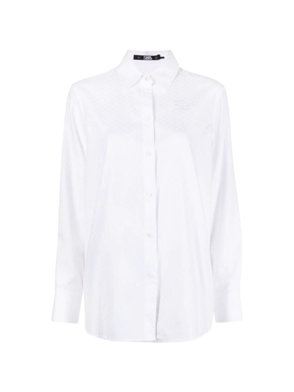 Karl Lagerfeld - KL MONOGRAM COTTON SHIRT