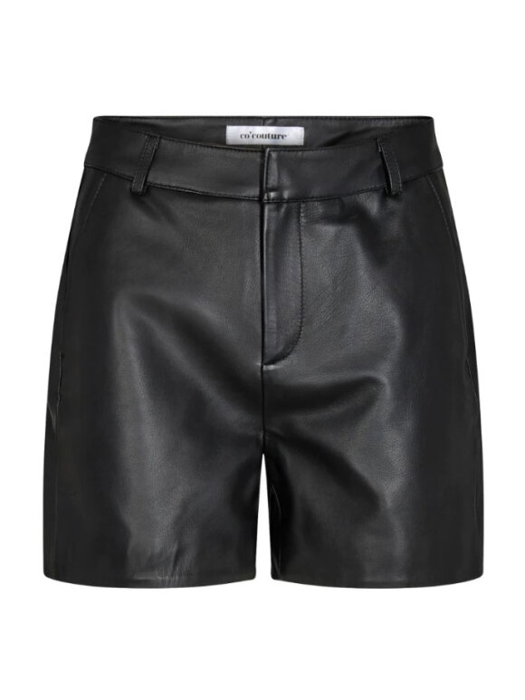Co`Couture - PHOEBE MIDI LEATHER SHORTS