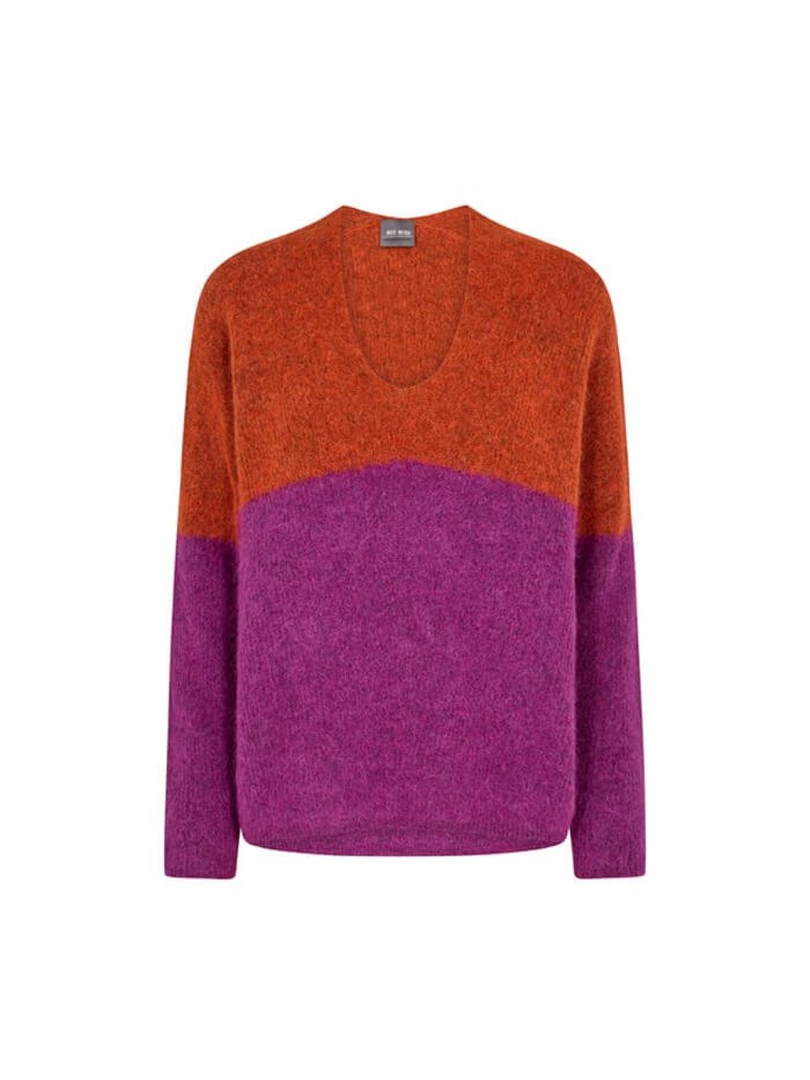 Mmthora V Neck Knit 153900 Rain Drum Mos Mosh
