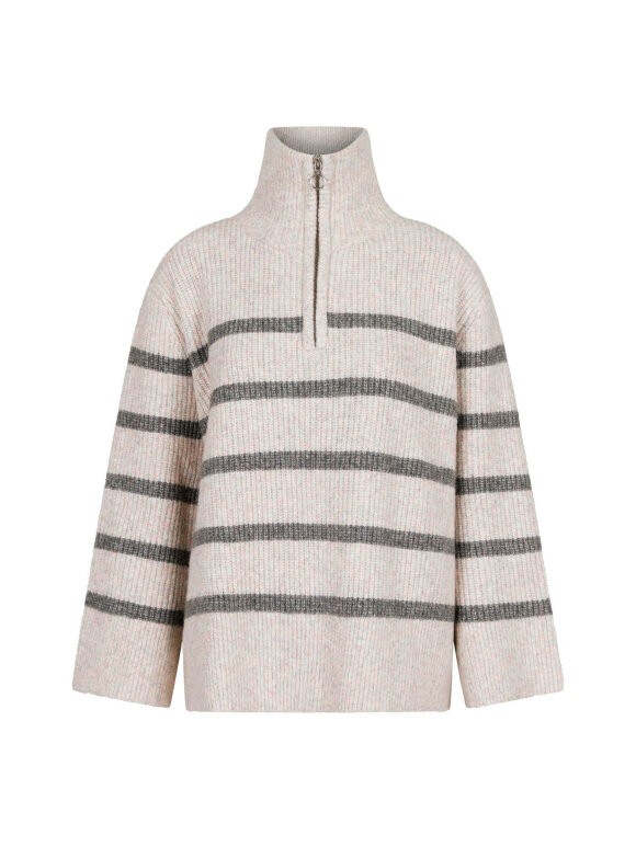 Neo Noir - NEVENA STRIP KNIT BLOUSE