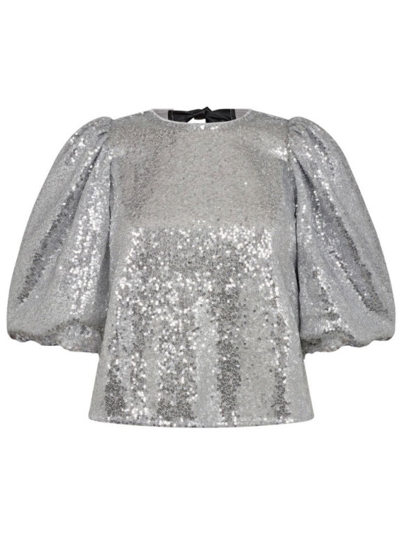 Co`Couture - STEVIECC SEQUIN BOW BLOUSE