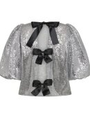 Co`Couture - STEVIECC SEQUIN BOW BLOUSE