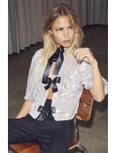 Co`Couture - STEVIECC SEQUIN BOW BLOUSE