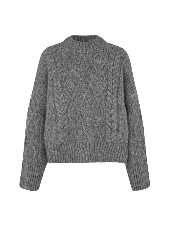 SECOND FEMALE - DIA KNIT O-NECK
