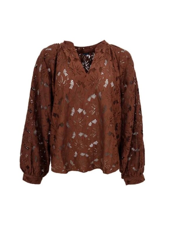 Black Colour - NELLY FLOWER BLOUSE