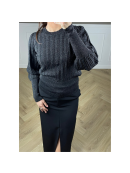 Neo Noir - DARY GLITTER KNIT BLOUSE