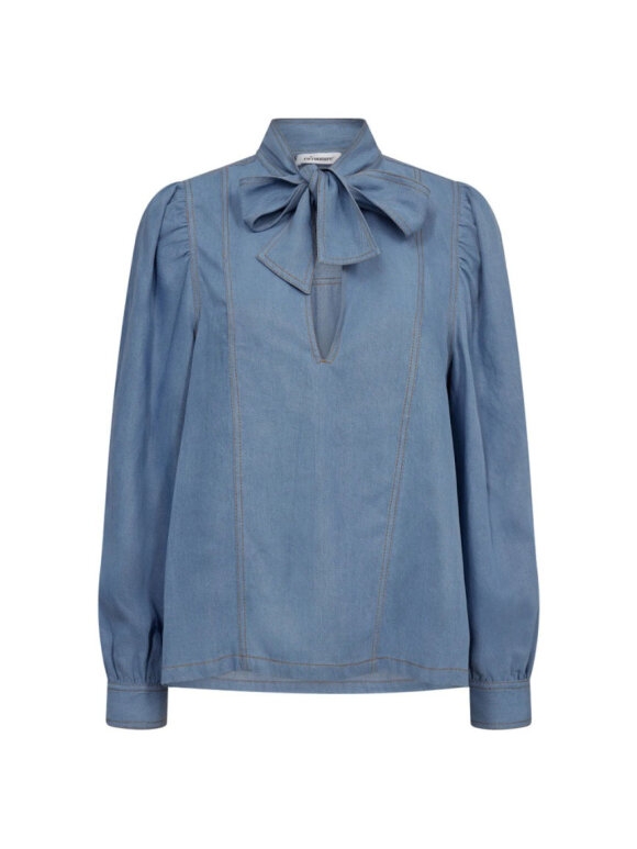 Co`Couture - TITUS DENIM BLOW BLOUSE