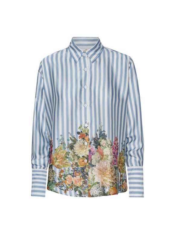 Karmamia Copenhagen - JOSEPH SHIRT - FLORAL STRIPE