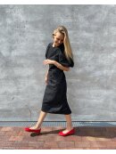 Co`Couture - ENIDCC DENIM PIN PUFF DRESS