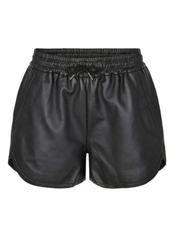 Co`Couture - PHOEBE LEATHER CROP SHORTS