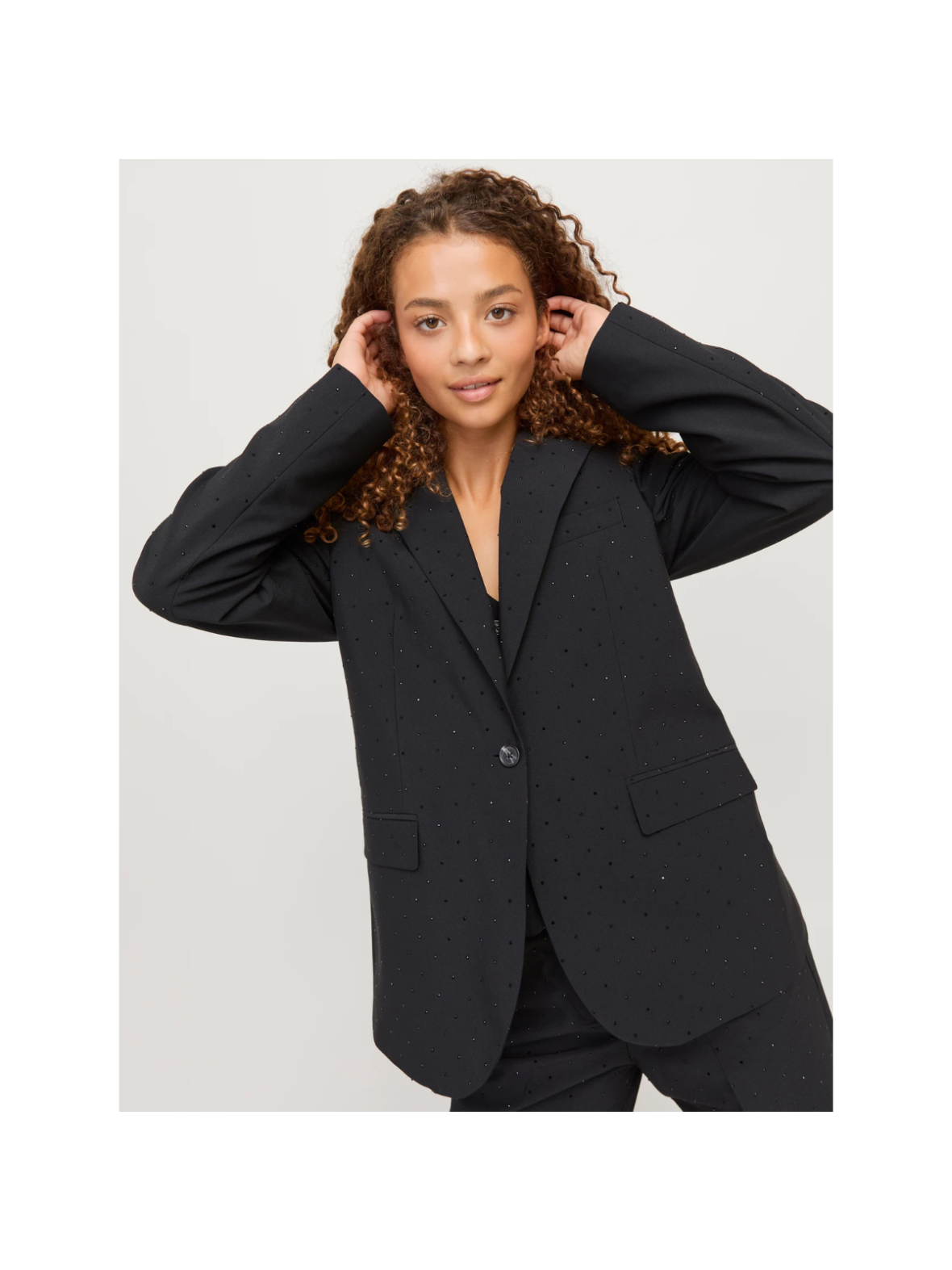 Rhinestone Blazer Jacket: Dazzle In Style Today