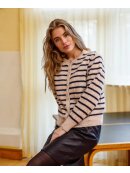 Black Colour - BCDELL STRIPED KNIT CARDIGAN