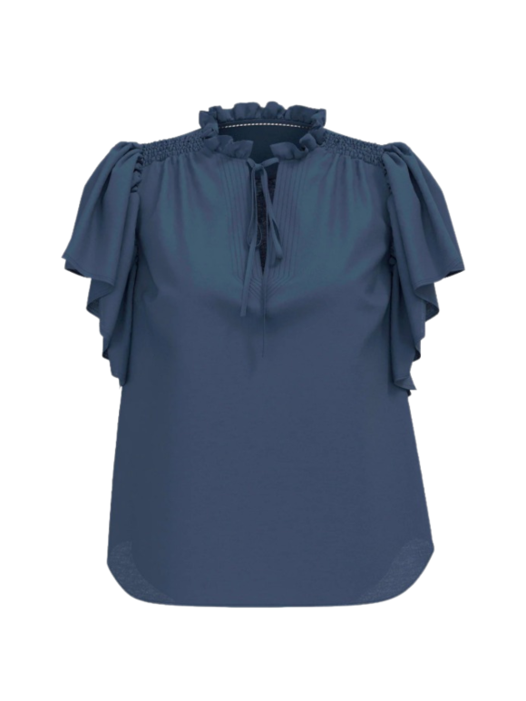 Co`Couture - HERAC SS FRILL TOP