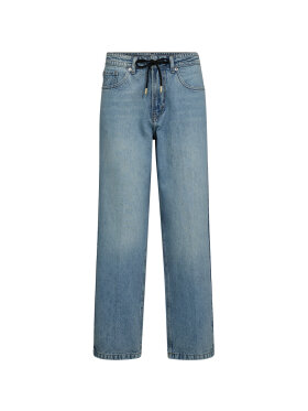 HAUTE L'AMITIÉ - LAMI CROP STRING TIE BLEACHED JEANS