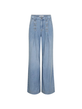 Co`Couture - CINDYCC EYELET WIDE JEANS