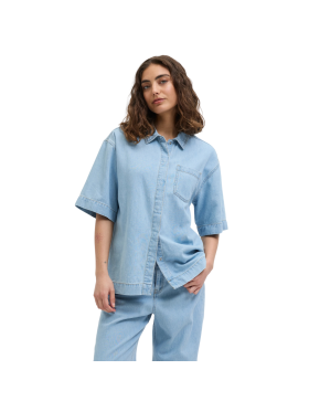 JJXX - JXSURA SS LINEN BLEND DENIM SHIRT DNM