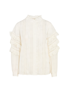 MAISON HOTEL - CUBAN SCHIFFLI OMARA BLOUSE