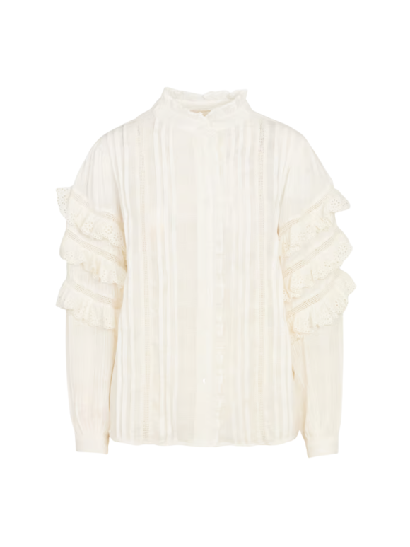 MAISON HOTEL - CUBAN SCHIFFLI OMARA BLOUSE