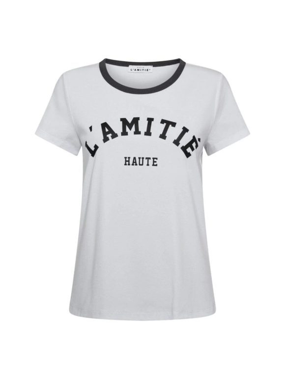 HAUTE L'AMITIÉ - NECKLINE LOGO TEE