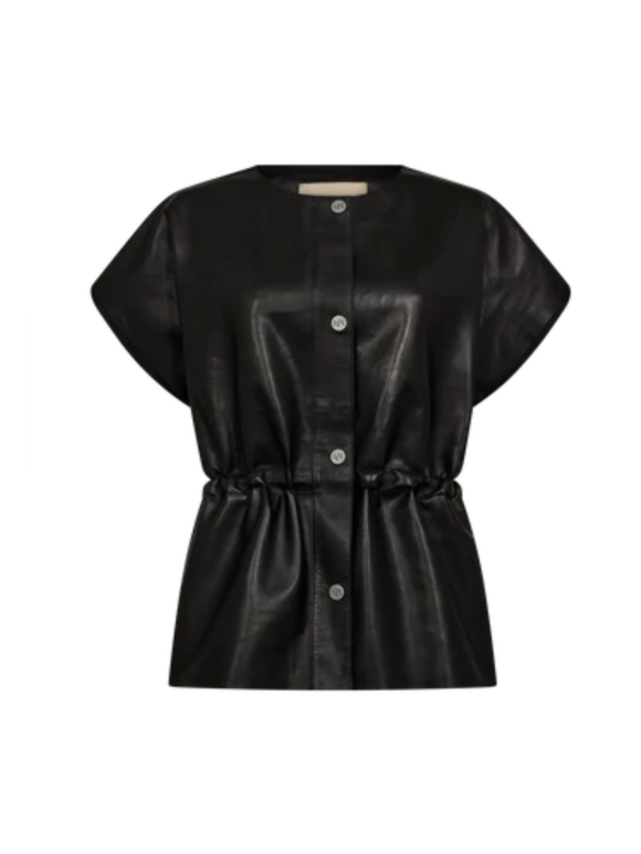 Mos Mosh - MMAYLIN LEATHER WAISTCOAT