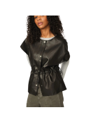 Mos Mosh - MMAYLIN LEATHER WAISTCOAT