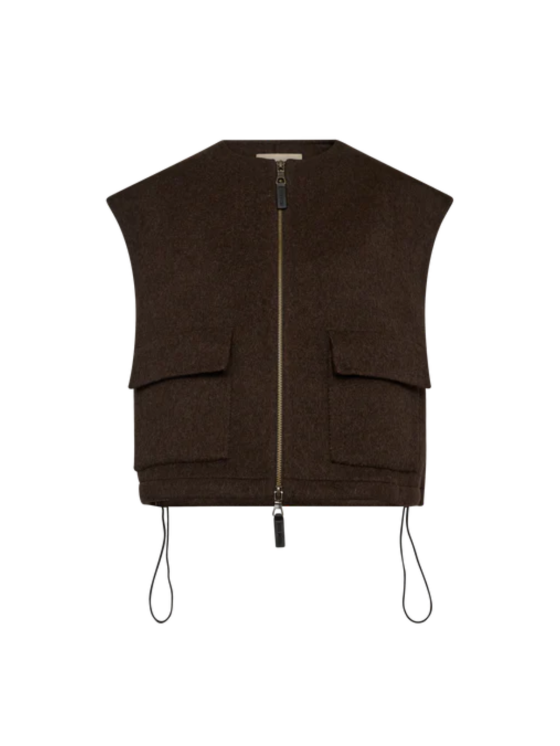 Elise Loisa Wool Vest Phantom