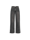 RABENS SALONER - DENIM BLACK STRAIGHT PANT - FELLINI