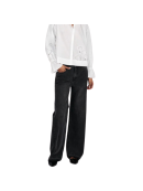 RABENS SALONER - DENIM BLACK STRAIGHT PANT - FELLINI