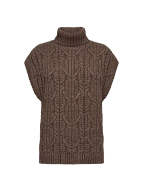 Co`Couture - ROWCC OVERSIZE CABLE KNIT VEST