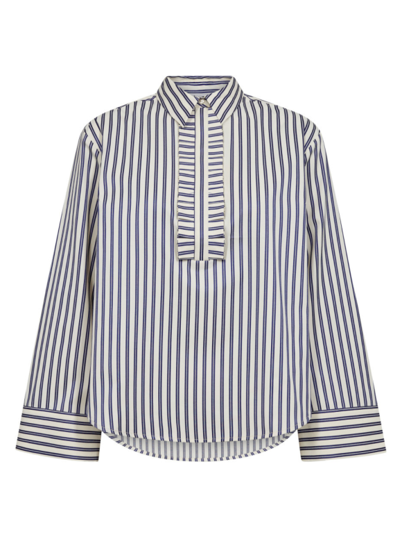 Co`Couture - SAMSONCC STRIPE FRILL SHIRT