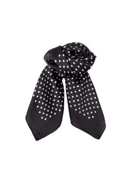 Black Colour - BCANIRA DOTTED MINI SCARF