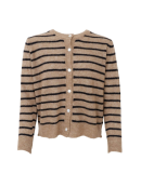 Black Colour - BCDELL STRIPED KNIT CARDIGAN