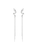 JANE KØNIG - SWIRL STUD WITH CHAINS
