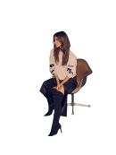 HAUTE L'AMITIÉ - MAXI SPLIT LOGO SWEAT
