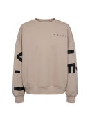 HAUTE L'AMITIÉ - MAXI SPLIT LOGO SWEAT