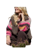 Black Colour - BCADRIA MULTI STRIPED JUMPER